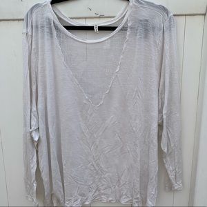 White LF long sleeve T-shirt